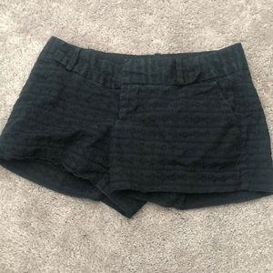 Banana Republic Size 0 black detailed shorts